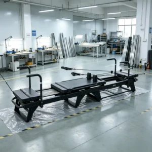 Oem pilates reformers: how to build your own brand with a factory partner 1 Custom oem pilates reformer with brand logo and colors