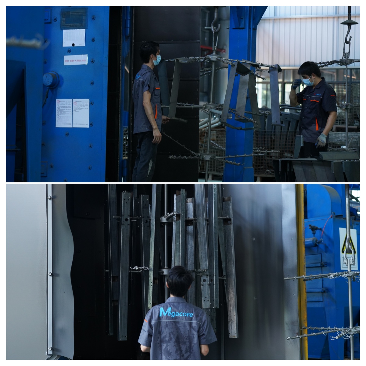 Manufacturing process 3 Spray & de-rust treatment