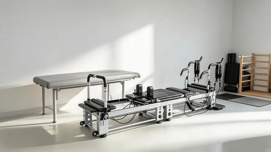K11 professional reformer in a clean chiropractic treatment room