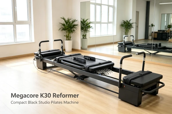K34 frame fitness reformer 8 K30 professional pilates reformer machine with smooth sliding carriage and multi‑position foot straps, long‑lasting commercial fitness apparatus for core workout, rehabilitation and stretching in pilates studios