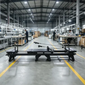 Megacore Pilates reformer OEM white-label manufacturing example