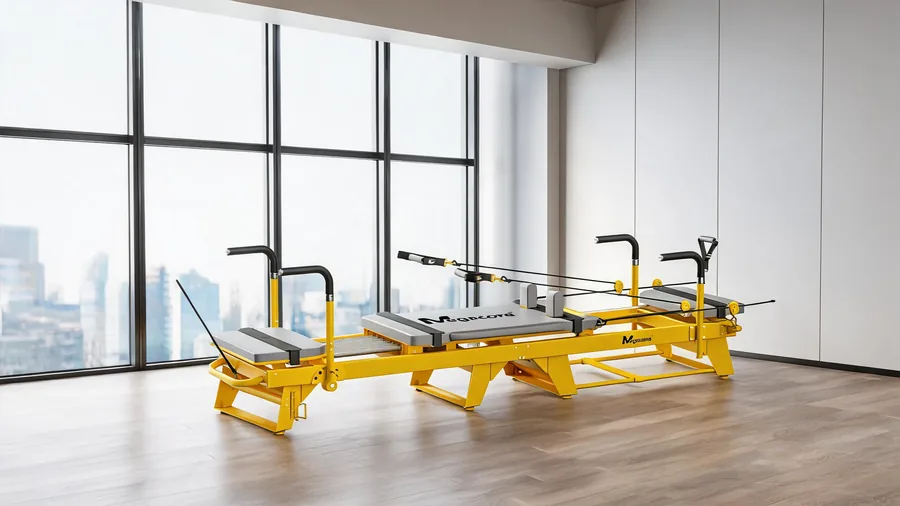 Classical pilates vs modern pilates: what is actually different 1 Modern adjustable pilates reformer in a contemporary studio setting