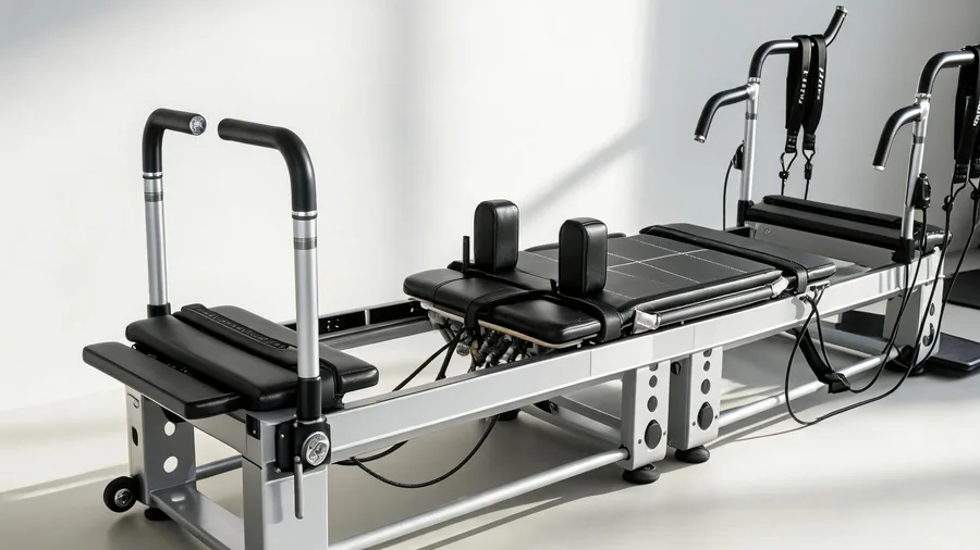 Prenatal & postnatal reformer pilates: equipment safety guide 1 Reformer padded carriage and adjustable footbar providing support for prenatal clients
