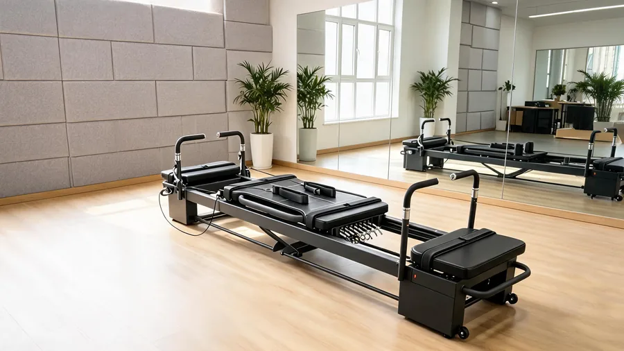 K30 reformer in a calm quiet studio with acoustic panels