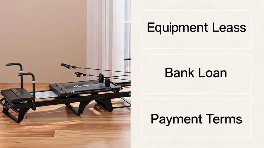 Pilates reformer financing & leasing: options compared (2026) 2 Infographic of three pilates reformer financing options for studio owners