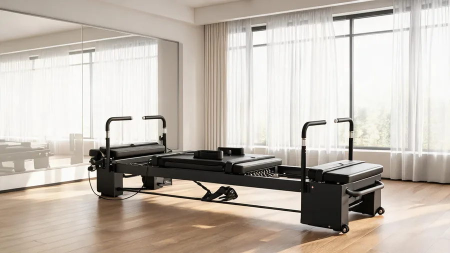 K30 reformer with thick padded carriage upholstery in a bright studio