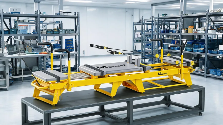 C26 reformer on a quality control inspection stand in a factory