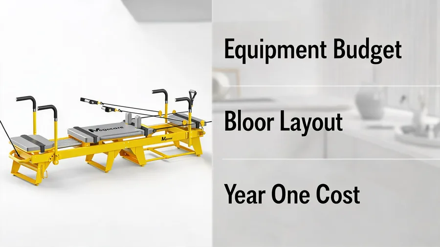 How to start a pilates studio in 2026: equipment, cost planning, and layout 2 Start a pilates studio infographic: equipment budget, layout and year one cost
