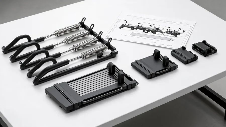 How to start a pilates studio in 2026: equipment, cost planning, and layout 1 Studio equipment planning detail with reformer footbars and layout sheet